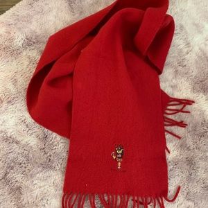 Ralph Lauren Cheerleader Bear Scarf